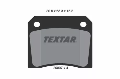 Textar Rear Brake Pads Set For Ac Aston Martin Bristol Daimler Jaguar Tvr 2.8 - 