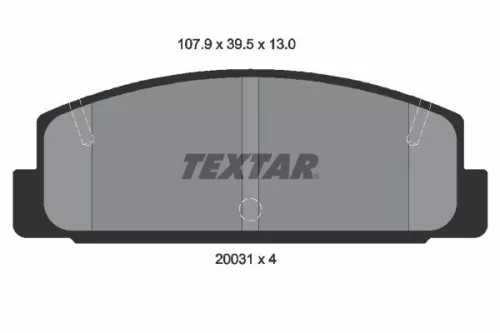 Textar Rear Brake Pads Set For Besturn Haima Mazda Mazda 3 323 F 323 S 6 626 B50