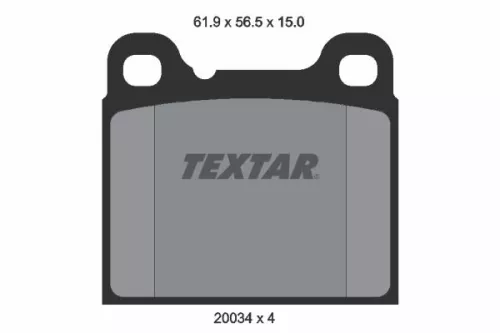 Textar Front Or Rear Brake Pads Set For Alfa Romeo Audi Bedford Bmw Chevrolet La