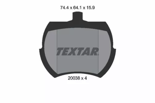 Textar Front Brake Pads Set For Austin Austin-healey Holden Innocenti Leyland-in