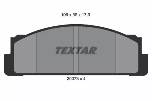 Textar Front Brake Pads Set For Autobianchi Fiat Fso Innocenti Lancia Mercedes S