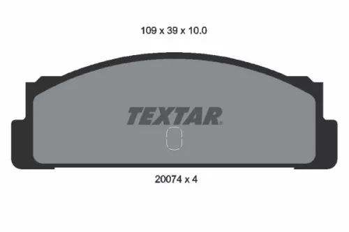 Textar Rear Brake Pads Set For Autobianchi Bertone Fiat Fso Lancia Pininfarina S