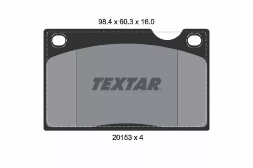 Textar Front Brake Pads Set For Volvo 140 164 240 260