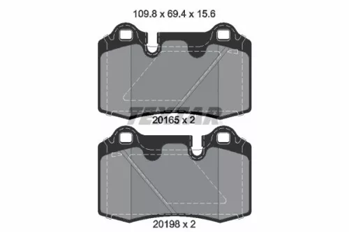 Textar Rear Brake Pads Set For Aston Martin Db9 Vantage