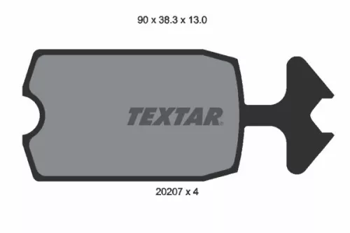 Textar Front Brake Pads Set For Citroën 2 Cv 2 Cv Akz Acadiane Dyane Mehari