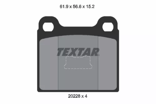 Textar Front Brake Pads Set For Audi Vw 100 50 80 Derby Golf Jetta Passat Polo S