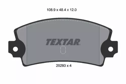 Textar Rear Brake Pads Set For Lancia Beta Beta H.p.e. Trevi