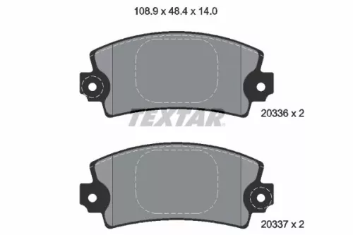 Textar Rear Brake Pads Set For Alpine Renault Talbot 18 21 25 30 5 A310 Espace F