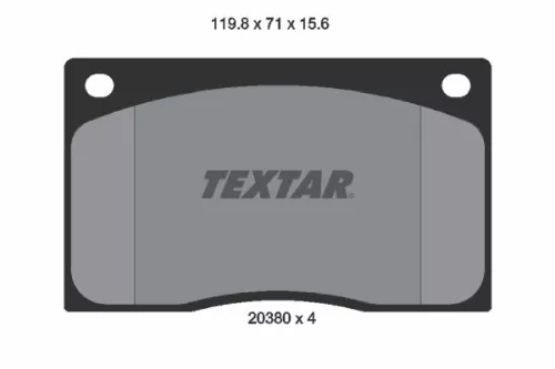 Textar Front Brake Pads Set For Aston Martin Renault Db7 Lagonda Master