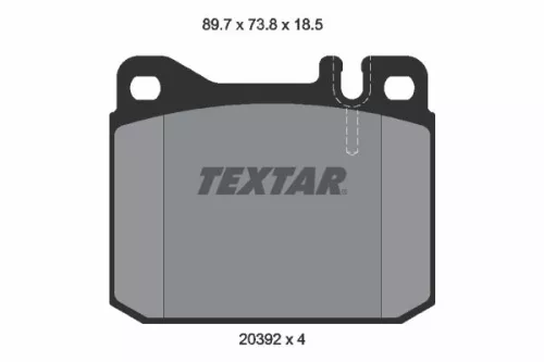 Textar Front Brake Pads Set For Vw Lt 28-35 Lt 40-55