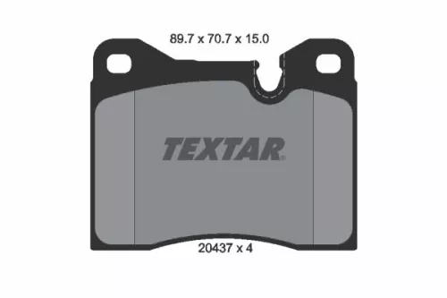 Textar Front Brake Pads Set For Alfa Romeo Bmw Ferrari Nsu 1500-2000 1502-2002 1