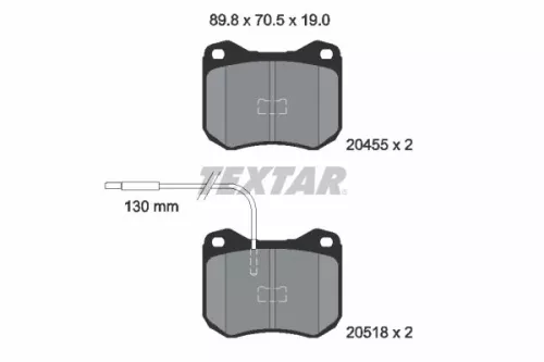 Textar Front Brake Pads Set For Peugeot Talbot 504 505 604 Tagora