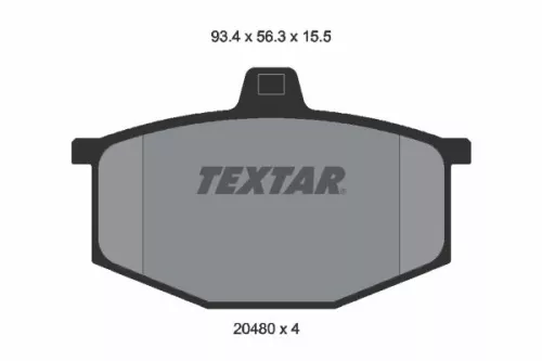 Textar Front Brake Pads Set For Renault 4 5