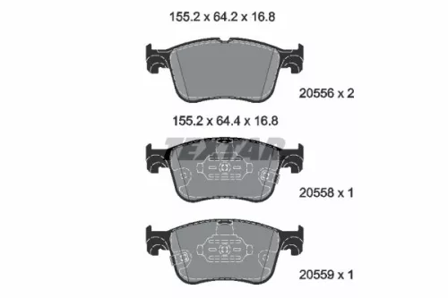 Textar Front Brake Pads Set For Ford Ford Australia Ford Usa Bronco Sport Focus 