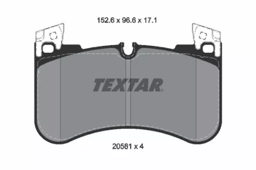 Textar Front Brake Pads Set For Land Rover Defender Discovery Range Rover Range 