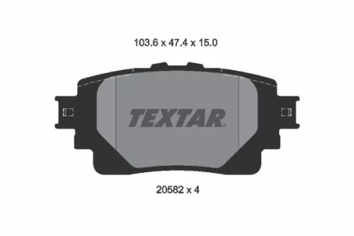 Textar Rear Brake Pads Set For Lexus Subaru Suzuki Toyota Toyota Toyota (Gac) Ac