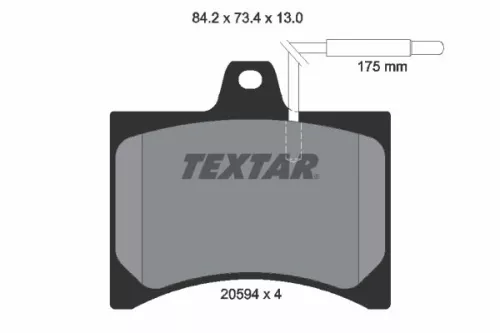 Textar Front Brake Pads Set For Citroën C15 Lna Visa