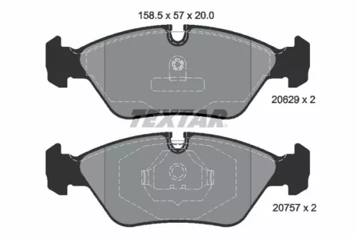 Textar Front Brake Pads Set For Alpina Bmw Ferrari Maserati Porsche 228 3 328 Gt