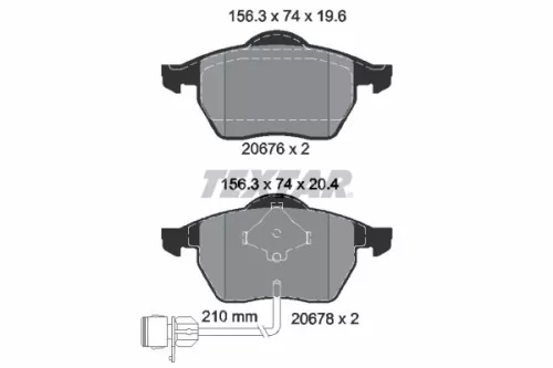 Textar Front Brake Pads Set For Audi 100 A6