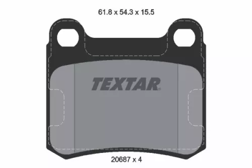 Textar Rear Brake Pads Set For Mercedes 124 190 C-class E-class