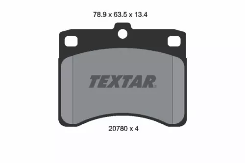 Textar Front Brake Pads Set For Asia Motors Daihatsu Kia Perodua Piaggio 1000 55