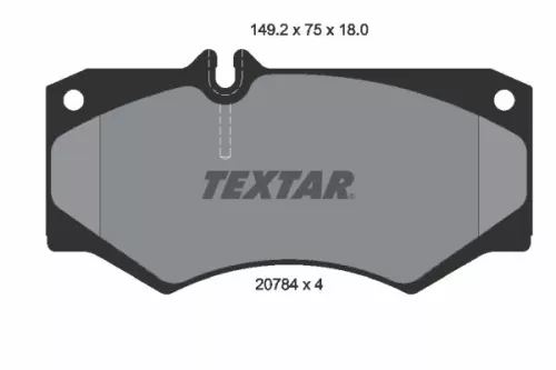 Textar Front Brake Pads Set For Mercedes Puch Vw G-class G-modell Henschel 2-t L