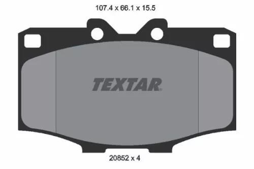 Textar Front Brake Pads Set For Toyota 4 Runner Hilux Land Cruiser