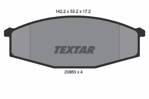 Textar Front Brake Pads Set For Ford Australia Nissan Maverick Patrol Patrol Gr