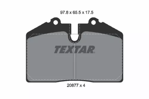 Textar Rear Brake Pads Set For Audi Maserati Porsche 3200 Gt 4200 Gt / Coupe 420