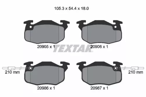 Textar Front Brake Pads Set For Citroën Citroën (Df-psa) Dallas Maple (Sma) Peug