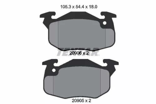 Textar Front Brake Pads Set For Citroën Maple (Sma) Peugeot 106 106 Van Hisoon S