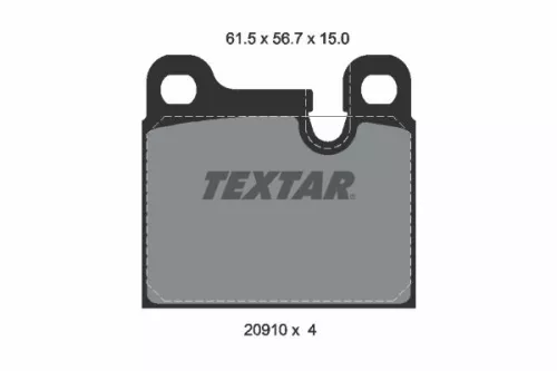 Textar Front Or Rear Brake Pads Set For Porsche 911 912 914
