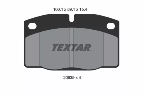 Textar Front Brake Pads Set For Bedford Lotus Opel Vauxhall Ascona Astra Astra V