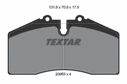 Textar Front Or Rear Brake Pads Set For Porsche 911 928 944 959 968