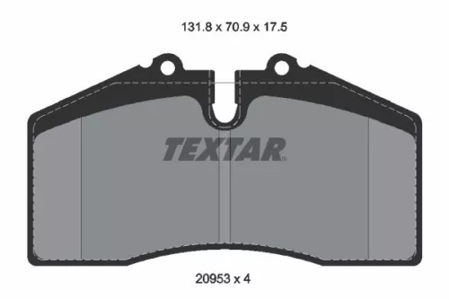 Textar Rear Brake Pads Set For Porsche 911