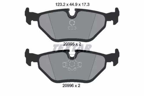 Textar Rear Brake Pads Set For Bmw Wiesmann 3 5 7 Series Series Mf3 Z3