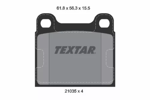 Textar Rear Brake Pads Set For Mercedes /8 123 G-class S-class Sl
