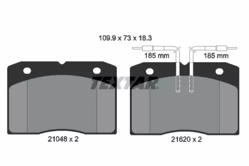 Textar Front Brake Pads Set For Alfa Romeo Iveco Ar 8 Daily
