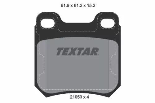 Textar Rear Brake Pads Set For Cadillac Chevrolet Holden Opel Saab Saturn Vauxha