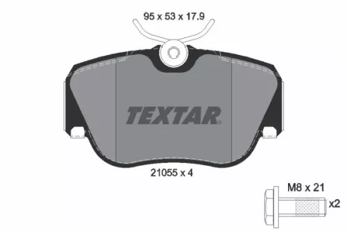 Textar Front Brake Pads Set For Mercedes 190