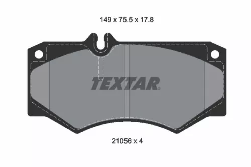 Textar Front Brake Pads Set For Mercedes Puch G-class G-modell