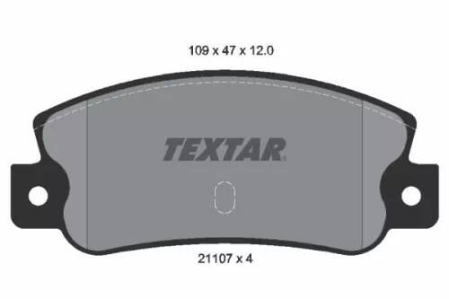 Textar Rear Brake Pads Set For Fiat Lancia Croma Dedra Delta Thema