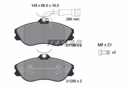 Textar Front Brake Pads Set For Audi 100 200 80 90 Cabriolet Coupe Quattro