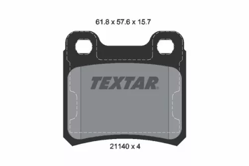 Textar Rear Brake Pads Set For Chevrolet Holden Opel Saab Vauxhall 900 Astra Ast
