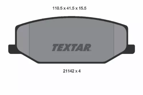 Textar Front Brake Pads Set For Chevrolet Holden Mazda Santana Suzuki Az Offroad
