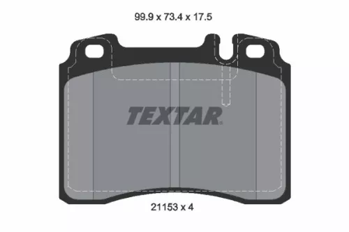 Textar Front Brake Pads Set For Mercedes 124 190 C-class Clk E-class Sl