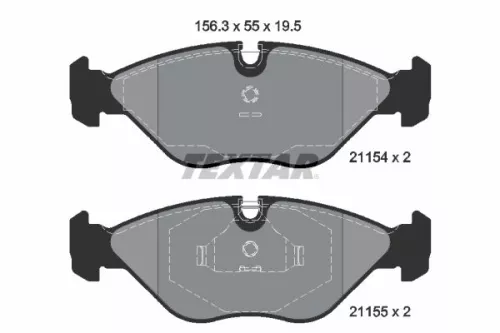Textar Front Brake Pads Set For Saab 9000