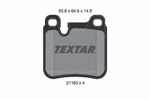Textar Rear Brake Pads Set For Porsche 911