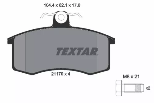 Textar Front Brake Pads Set For Datsun Lada Zaz 110 111 112 Granta Kalina Mi-do 