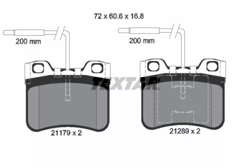 Textar Front Brake Pads Set For Citroën Mega Peugeot 106 Ax Club